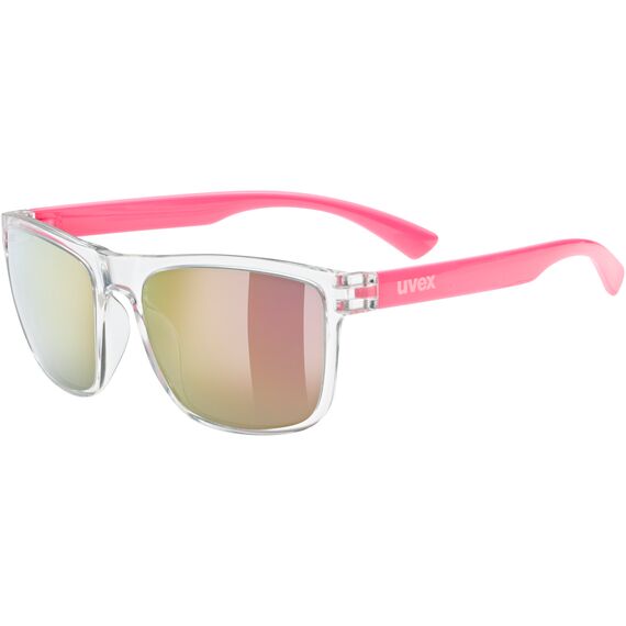 Uvex Okulary UVEX Rookie różowe, Kolor: bezbarwny