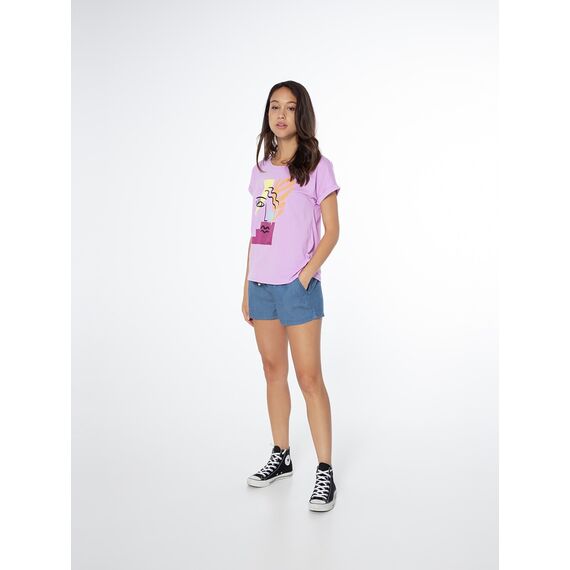 PROTEST Koszulka damska PRTDAY różowa, Kolor: fioletowy, Rozmiar: S, 2 zdjęcie PROTEST Koszulka damska PRTDAY różowa, Kolor: fioletowy, Rozmiar: S, 2 zdjęcie