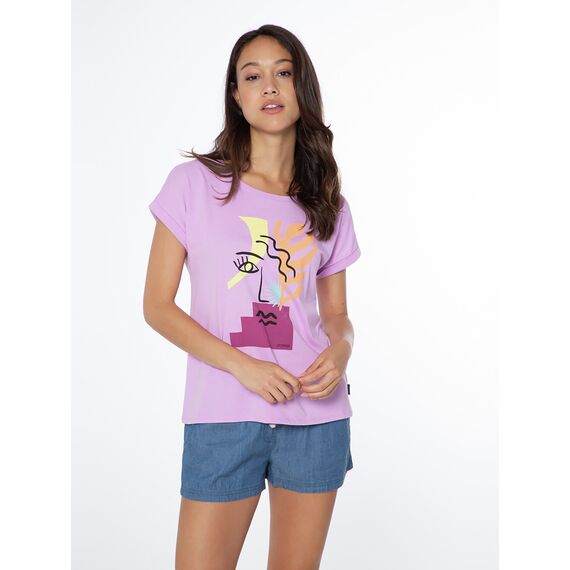 PROTEST Koszulka damska PRTDAY różowa, Kolor: fioletowy, Rozmiar: S, 5 zdjęcie PROTEST Koszulka damska PRTDAY różowa, Kolor: fioletowy, Rozmiar: S, 5 zdjęcie