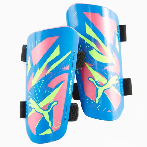 Puma Nagolenniki Ultra Light Strap 030892-01 niebieskie, Kolor: niebieski, Rozmiar: XXS