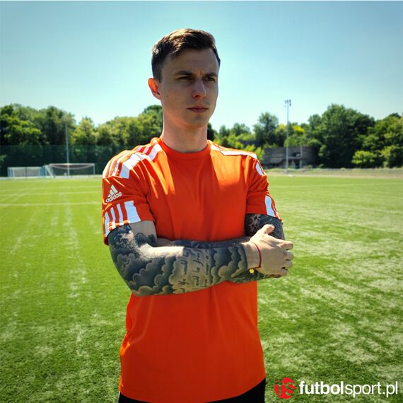 adidas Koszulka SQUADRA 21 JSY GN8092 pomarańczowa, Kolor: pomarańczowy, Rozmiar: L, 2 zdjęcie