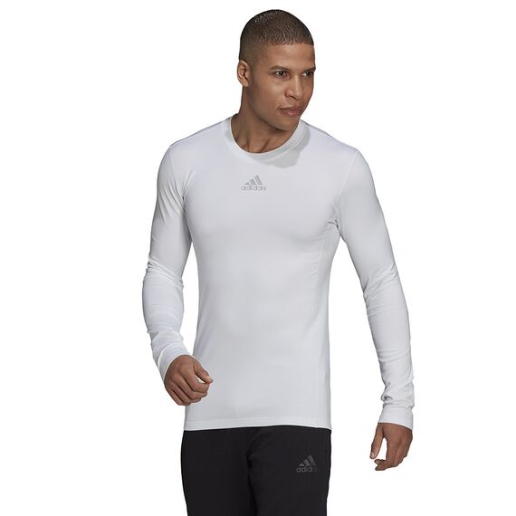 adidas Koszulka TECHFIT LS Top CR H23121 biała, Kolor: biały, Rozmiar: L