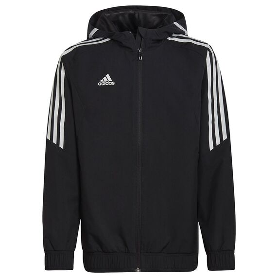 adidas Kurtka dziecięca Condivo 22 All Weather Jacket Jr HA6253 czarna, Kolor: czarny, Rozmiar: 164 cm