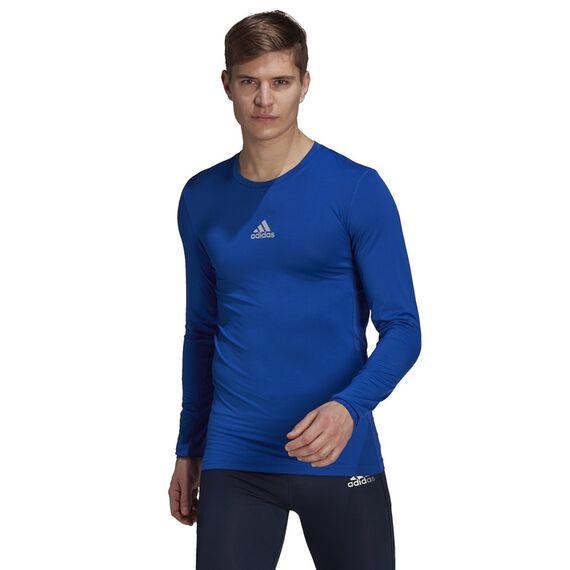 adidas Koszulka TECHFIT LS TOP GU7335 niebieska, Kolor: niebieski, Rozmiar: XL, 2 zdjęcie