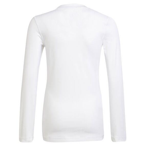 adidas Koszulka dla dziecki TECHFIT LS Tee Y H23156 biała, Kolor: biały, Rozmiar: 128 cm, 2 zdjęcie