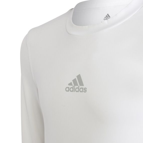 adidas Koszulka dla dziecki TECHFIT LS Tee Y H23156 biała, Kolor: biały, Rozmiar: 128 cm, 4 zdjęcie