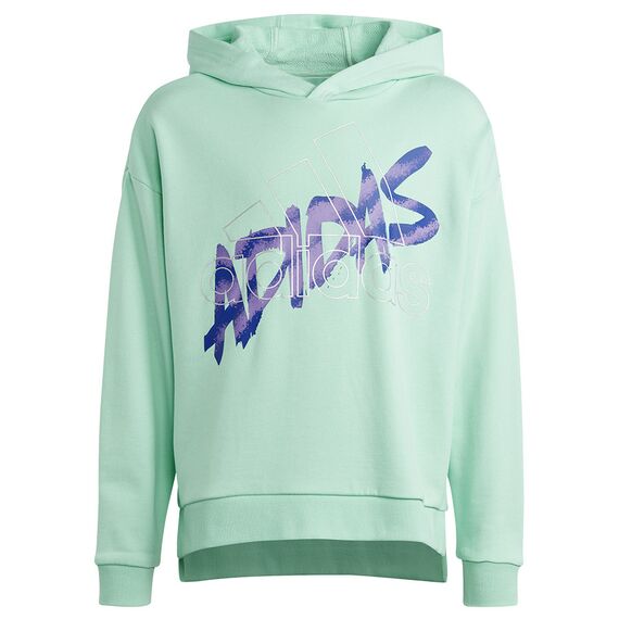 adidas Bluza D Hoody Jr HR5825, Kolor: zielony, Rozmiar: 176 cm