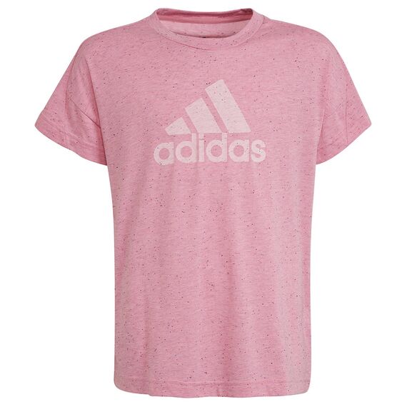 adidas Koszulka Badge of Sport Tee girls HM2648, Kolor: różowy, Rozmiar: 140 cm