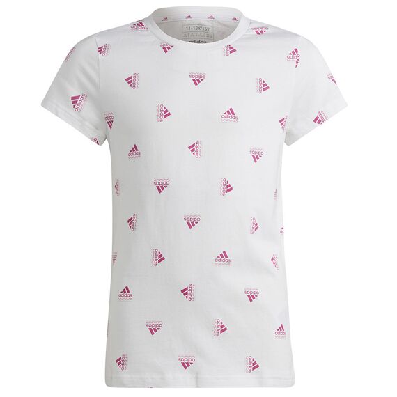 adidas Koszulka dziecięca BLUV Tee girls IB8918, Kolor: biały, Rozmiar: 152 cm