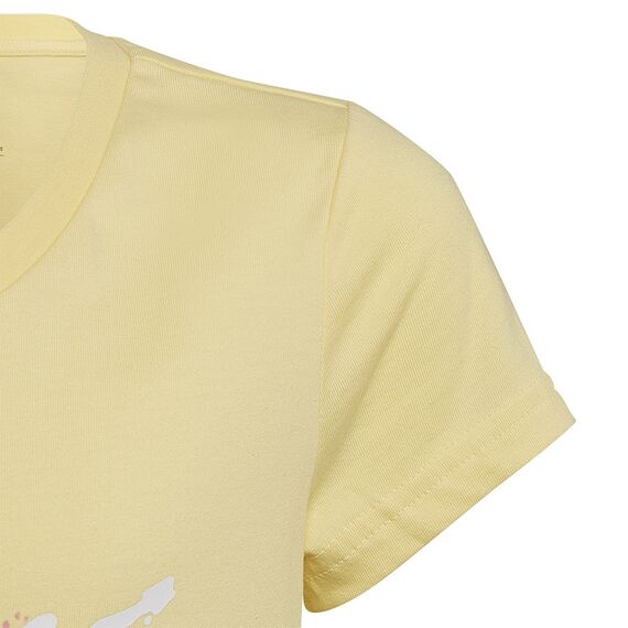 adidas Koszulka 3 BAR G Tee HL1619, Kolor: beżowy, Rozmiar: 152 cm, 4 zdjęcie