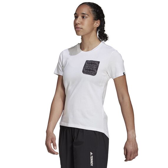 adidas Koszulka TX Pocket Tee GU8983 biała, Kolor: biały, Rozmiar: S