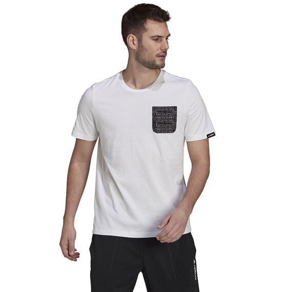 adidas T-Shirt TX Pocket Tee GU8993 biała, Kolor: biały, Rozmiar: S