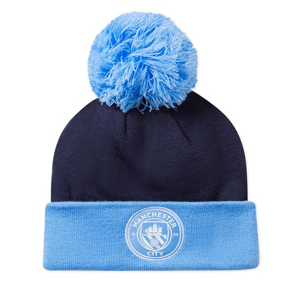 Puma Czapka Manchester City Pom Pom Beanie 025613-03, Kolor: niebieski, Rozmiar: one size