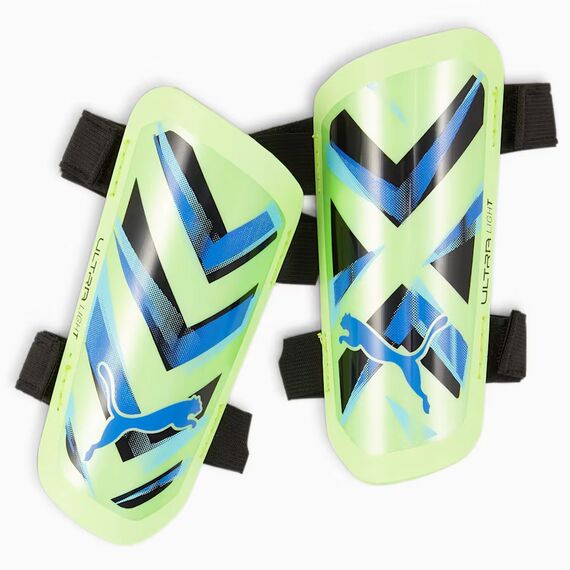 Puma Nagolenniki Ultra Light Strap 030875-12, Kolor: żółty, Rozmiar: XXS