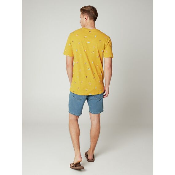 PROTEST Koszulka męska PRTEGONIA żółta, Kolor: żółty, Rozmiar: XL, 5 zdjęcie