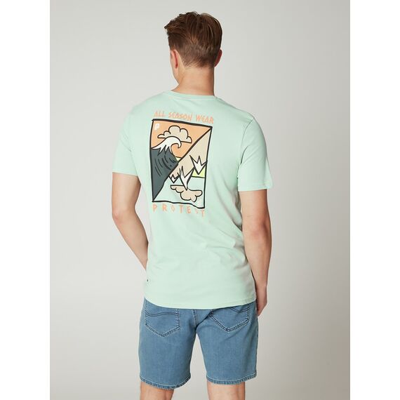 PROTEST Koszulka męska PRTABDIEL zielona, Kolor: szary, Rozmiar: M, 5 zdjęcie