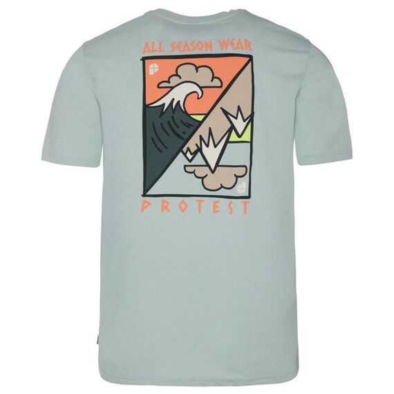 PROTEST Koszulka męska PRTABDIEL zielona, Kolor: szary, Rozmiar: M, 2 zdjęcie