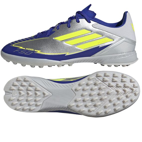 adidas Buty F50 League Messi TF IH0919, Kolor: srebrny, Rozmiar: 44 2/3