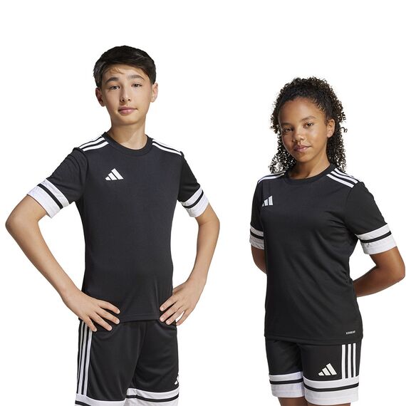 adidas Koszulka dziecięca czarna SQUADRA 25 JSY Y JJ0052, Kolor: czarny, Rozmiar: 116 cm