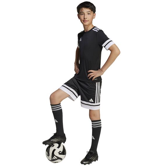 adidas Koszulka dziecięca czarna SQUADRA 25 JSY Y JJ0052, Kolor: czarny, Rozmiar: 128 cm, 4 zdjęcie