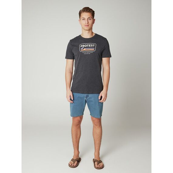 PROTEST Koszulka męska PRTCAARLO czarna, Kolor: czarny, Rozmiar: L, 4 zdjęcie