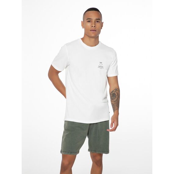 PROTEST Koszulka męska PRTHANNUS biała, Kolor: beżowy, Rozmiar: XL, 9 zdjęcie