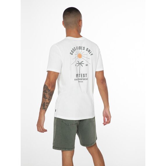 PROTEST Koszulka męska PRTHANNUS biała, Kolor: beżowy, Rozmiar: XL, 7 zdjęcie