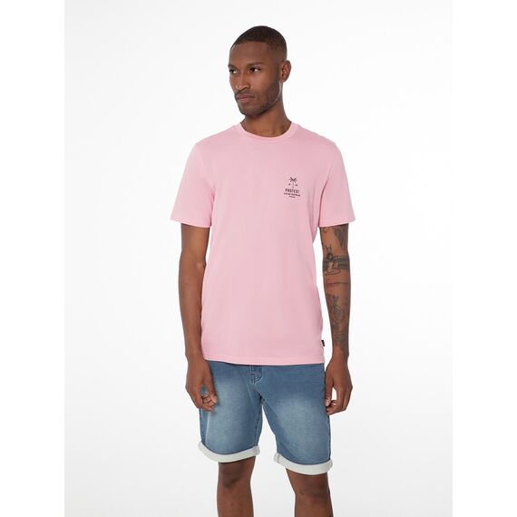 PROTEST Koszulka męska PRTHANNUS różowa, Kolor: różowy, Rozmiar: XL, 8 zdjęcie
