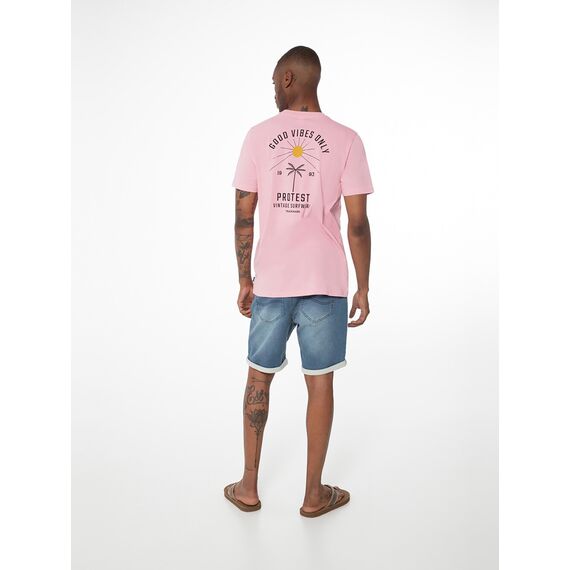 PROTEST Koszulka męska PRTHANNUS różowa, Kolor: różowy, Rozmiar: XL, 5 zdjęcie