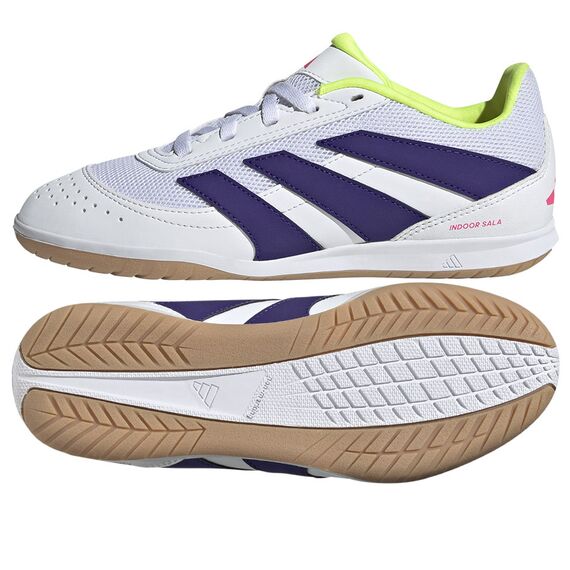 adidas Buty juniorskie Predator Club Sala Jr IN ID3804 biało-granatowe, Kolor: biały, Rozmiar: 34