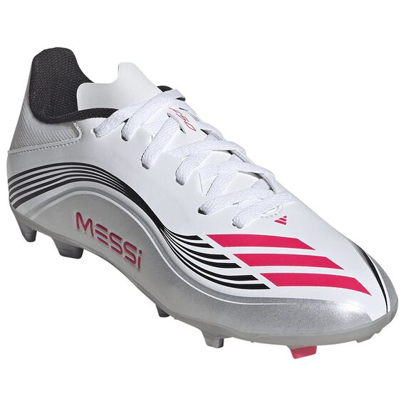 adidas Buty F50 Messi League Jr FG/MG JP7454, Kolor: biały, Rozmiar: 38 2/3, 4 zdjęcie