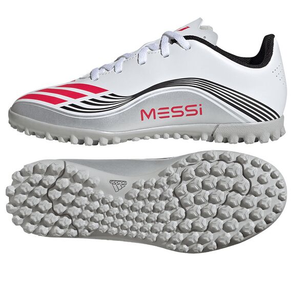adidas Buty młodzieżowe F50 Messi Club Jr TF JP7453 białe, Kolor: biały, Rozmiar: 36
