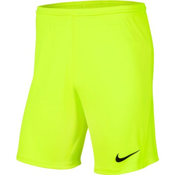 Nike Spodenki Park III BV6855 702 limonkowe, Kolor: żółty, Rozmiar: M