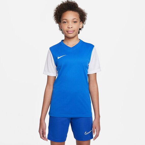 Nike Koszulka dziecięca Tiempo Premier II Jr DH8389-463 niebieska, Kolor: niebieski, Rozmiar: XS (122-128cm)
