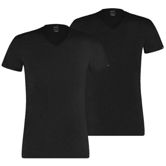 Puma T-Shirt Basic 2P V-Neck 935017-01 czarne, Kolor: czarny, Rozmiar: M