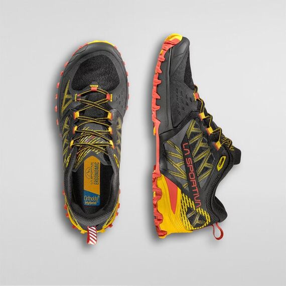 La Sportiva - buty biegowe z membraną Bushido III GTX black - żółty La Sportiva - buty biegowe z membraną Bushido III GTX black - żółty