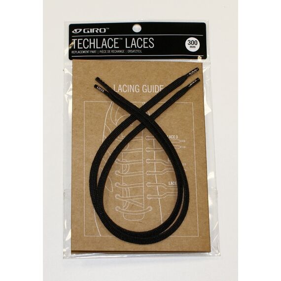 GIRO Sznurówki TECHLACE LACES czarny, Kolor: czarny, Rozmiar: 215mm