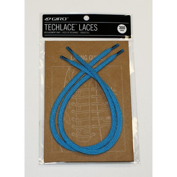 GIRO Sznurówki TECHLACE LACES niebieski, Kolor: niebieski, Rozmiar: 215mm