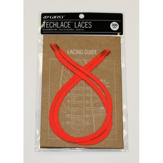GIRO Sznurówki TECHLACE LACES czerwony, Kolor: czerwony, Rozmiar: 330mm