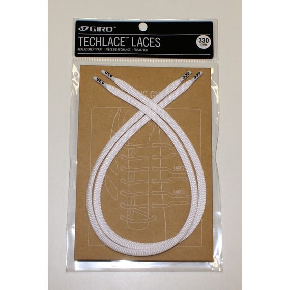 GIRO Sznurówki TECHLACE LACES biały, Kolor: biały, Rozmiar: 215mm