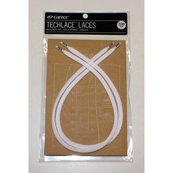 GIRO Sznurówki TECHLACE LACES biały, Kolor: biały, Rozmiar: 295mm