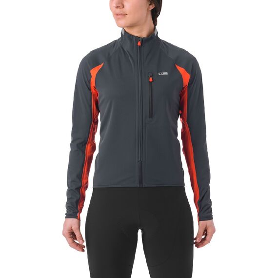 GIRO Kurtka damska CHRONO PRO NEOSHELL (POLARTEC NEOSHELL) Przeciwdeszczowa Oddychająca czerwony