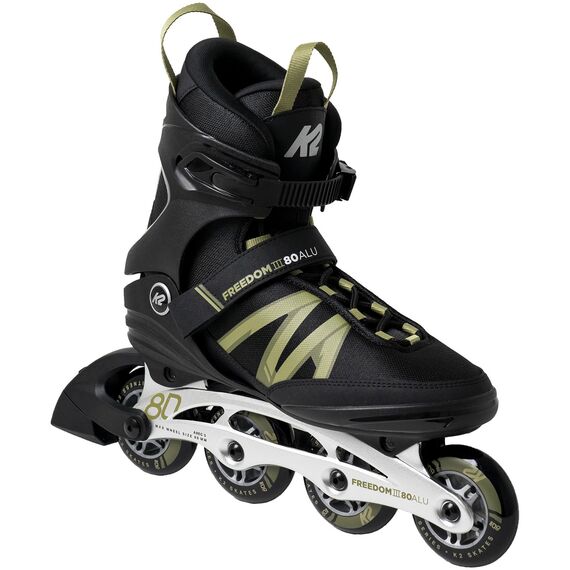 Rolki K2 FREEDOM III 80 ALU M, Kolor: czarny, Rozmiar: 41.5