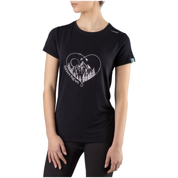Koszulka damska VIKING Lenta Bamboo Light Lady T-shirt czarna, Kolor: czarny, Rozmiar: XS, 4 zdjęcie