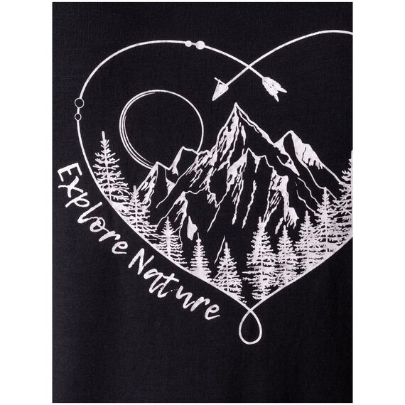 Koszulka damska VIKING Lenta Bamboo Light Lady T-shirt czarna, Kolor: czarny, Rozmiar: XS, 3 zdjęcie