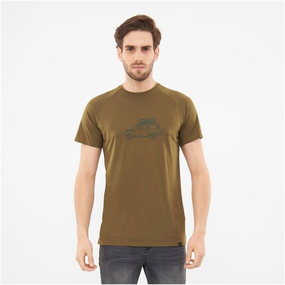 T-shirt męski VIKING Likelo Bamboo khaki, Kolor: khaki, Rozmiar: XL, 4 zdjęcie