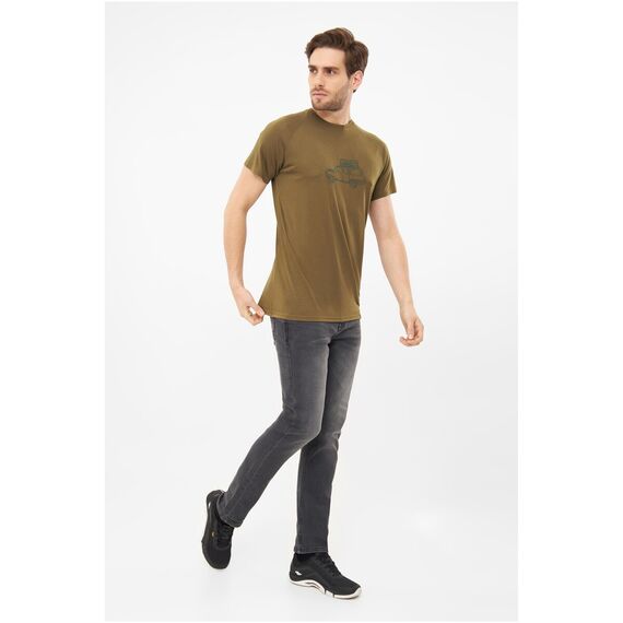 T-shirt męski VIKING Likelo Bamboo khaki, Kolor: khaki, Rozmiar: XL, 6 zdjęcie