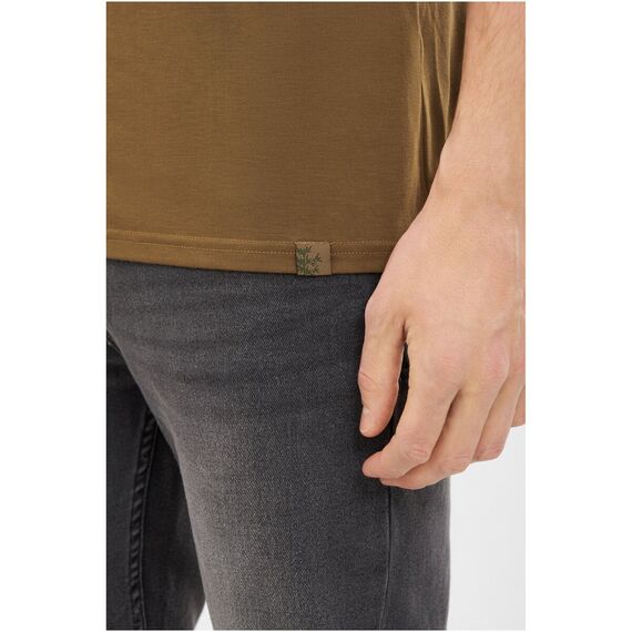 T-shirt męski VIKING Likelo Bamboo khaki, Kolor: khaki, Rozmiar: XL, 7 zdjęcie