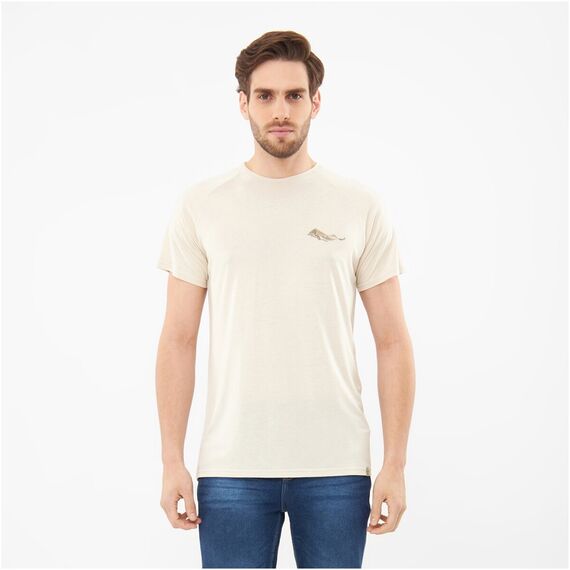 T-shirt męski VIKING Likelo Bamboo beżowy, Kolor: beżowy, Rozmiar: L, 6 zdjęcie