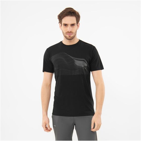 T-shirt męski VIKING Morain czarny T-shirt męski VIKING Morain czarny